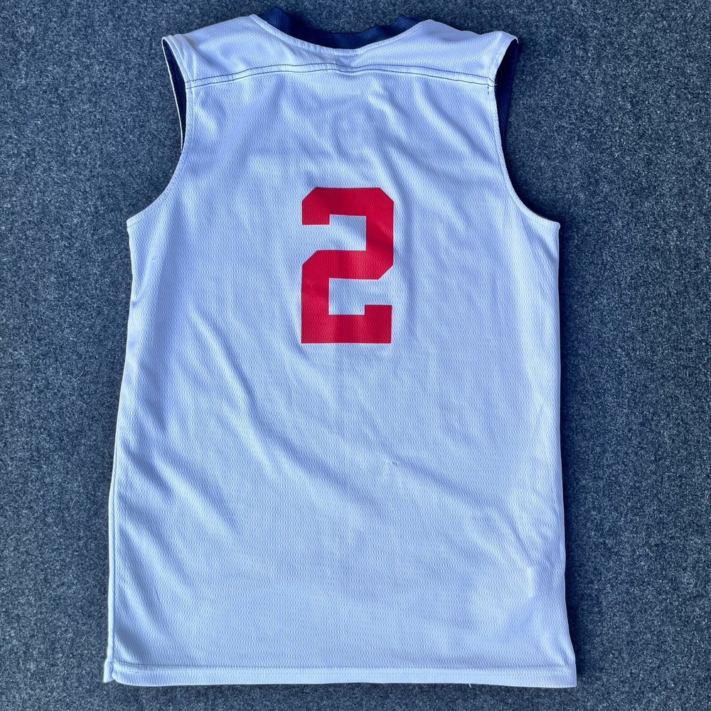 Youth NBA Alleson Athletic Denver Nuggets #2 Navy Reversible Mesh Jersey Size M - Picture 8 of 10